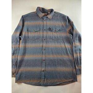 Katin Sierra Flannel Shirt Men's Multicolored Striped Size XX
